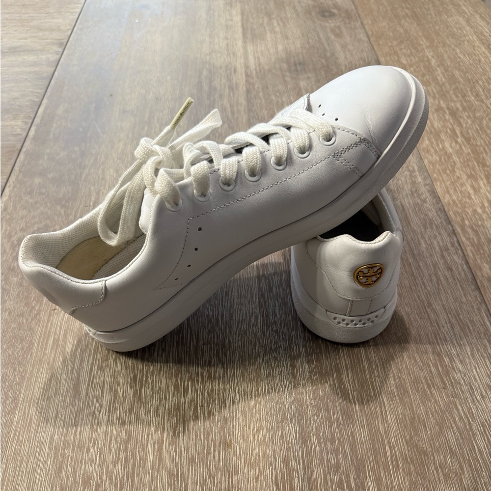 Tory Burch White Howell Court Sneakers